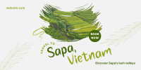 Sapa Vietnam Travel Twitter Post Design
