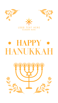 Hanukkah Candles Instagram story Image Preview