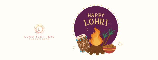 Lohri Badge Facebook Cover Design Image Preview