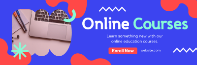 Online Education Courses Twitter header (cover) Image Preview