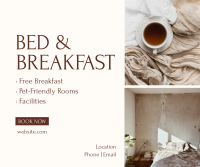 Bed and Breakfast Services Facebook Post Design