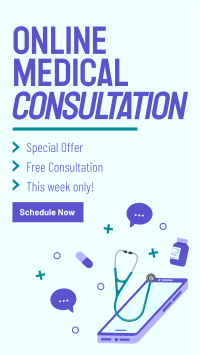 Mobile Online Consultation Instagram reel Image Preview