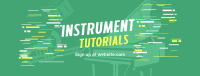 Music Instruments Tutorial Facebook Cover Design