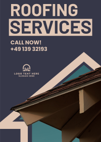 Roof Maintenance Poster Design