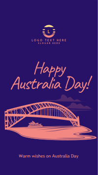 Australia Harbour Bridge Instagram Story Design
