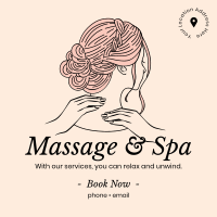 Cosmetics Spa Massage Instagram Post Design