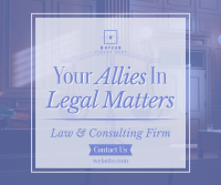 Law Consulting Firm Facebook Post Design