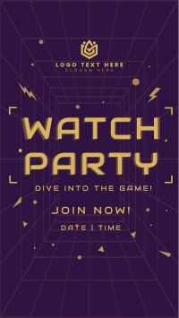 Futuristic Watch Party TikTok Video Preview