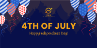 Fourth of July Balloons Twitter Post Image Preview