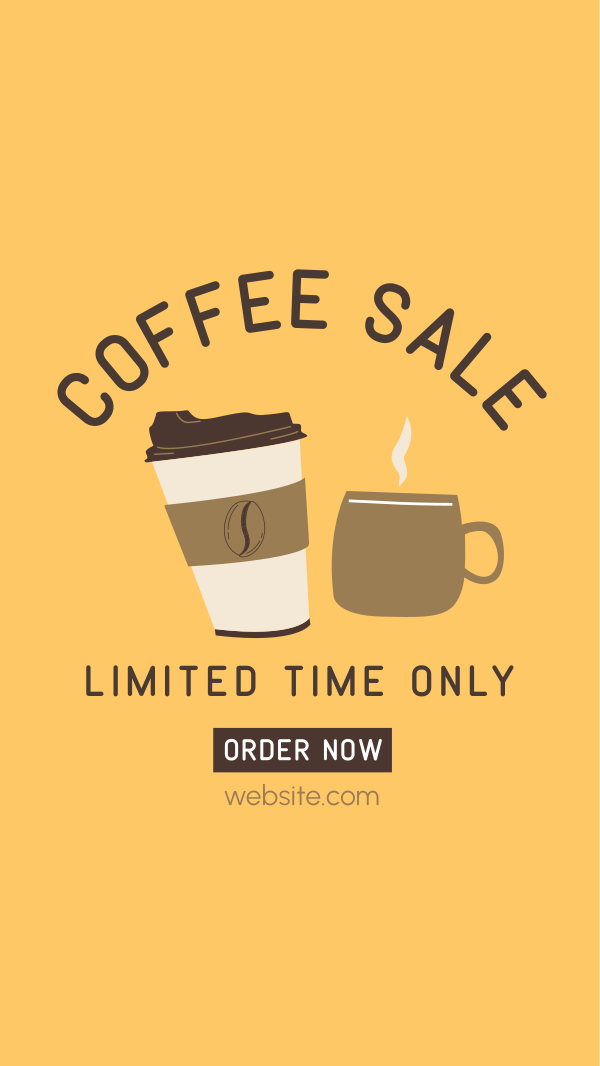 Coffee Sale Facebook Story Design