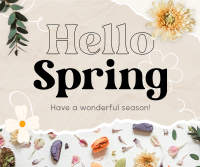 Hello Spring Facebook Post Design