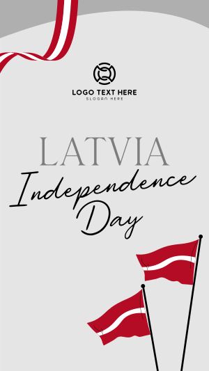 Latvia Independence Flag Instagram story Image Preview