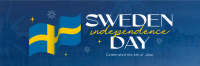 Modern Sweden Independence Day Twitter header (cover) Image Preview