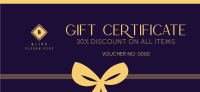 The Luxury Brand Gift Certificate Design