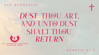 Minimalist Ash Wednesday Facebook event cover Image Preview