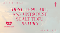 Minimalist Ash Wednesday Facebook Event Cover Image Preview