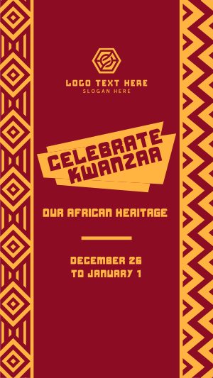 Celebrate Kwanzaa Heritage Instagram story Image Preview