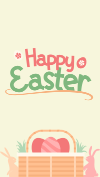 Easter Basket Greeting Instagram Story Design