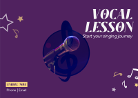 Vocal Lesson Postcard Image Preview