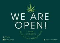 Cannabis Shop Postcard Design