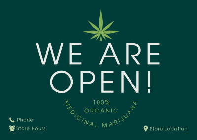 Cannabis Shop Postcard Image Preview