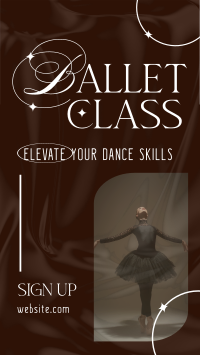 Elegant Ballet Class Video Image Preview