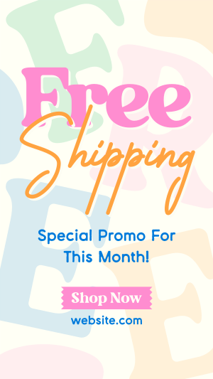 Special Shipping Promo Instagram story Image Preview