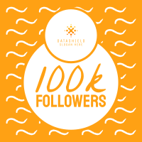 100k Followers Instagram Post Design