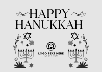Peaceful Hanukkah Postcard Image Preview