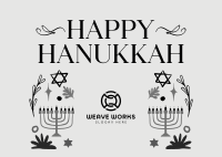 Peaceful Hanukkah Postcard Image Preview