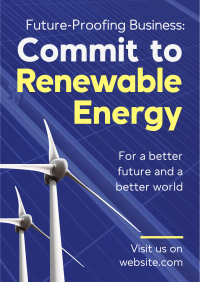 Commit to Renewable Energy Flyer Preview