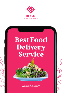 Healthy Delivery Pinterest Pin Design