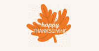 Happy Thanksgiving Autumn Leaf Facebook ad Image Preview