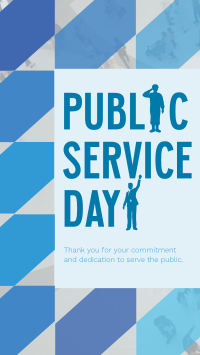 Minimalist Public Service Day Reminder YouTube short Image Preview