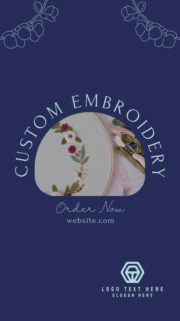 Embroidery Order Instagram Story Design Image Preview