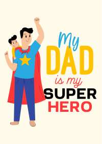 Superhero Dad Flyer Image Preview