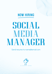 Social Media Manager Poster Image Preview