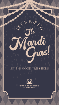 Mardi Gras Party Instagram Story Design