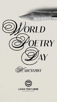 World Poetry Day Pen YouTube short Image Preview