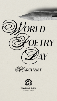 World Poetry Day Pen YouTube Short Image Preview