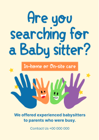 Childcare Hands Flyer Design