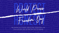 World Press Freedom Facebook Event Cover Design