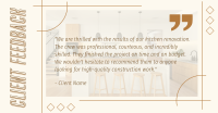 Client Feedback on Construction Facebook ad Image Preview