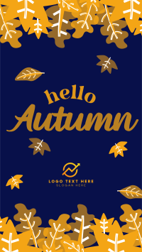 Hello Autumn YouTube Short Design
