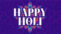 Holi Greeting Flourishes Animation Image Preview