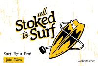 Stoked to Surf Pinterest board cover Image Preview