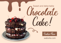 Black Forest Cake Postcard Image Preview