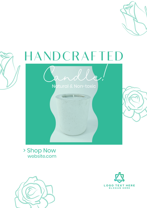 Handcrafted Candle Shop Flyer Design Image Preview