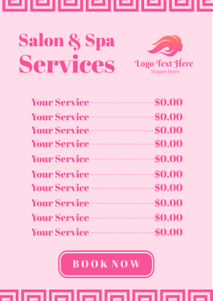 Salon Services Poster