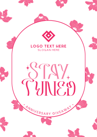 Floral Anniversary Giveaway Poster Image Preview